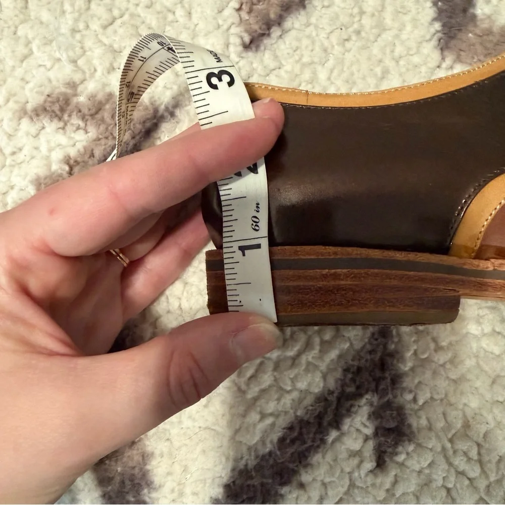 John Fluevog Brown and Dark Brown Leather Slip-On Shoes